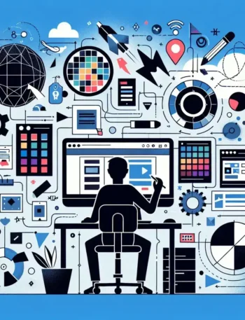"Langkah-langkah membuat website sederhana tanpa coding - ilustrasi proses pembuatan website dengan alat yang ramah pengguna."