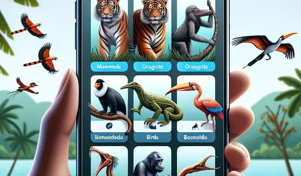 "Mobile application development for biodiversity documentation in Indonesia, showcasing vibrant flora and fauna with user-friendly interface for researchers and enthusiasts."