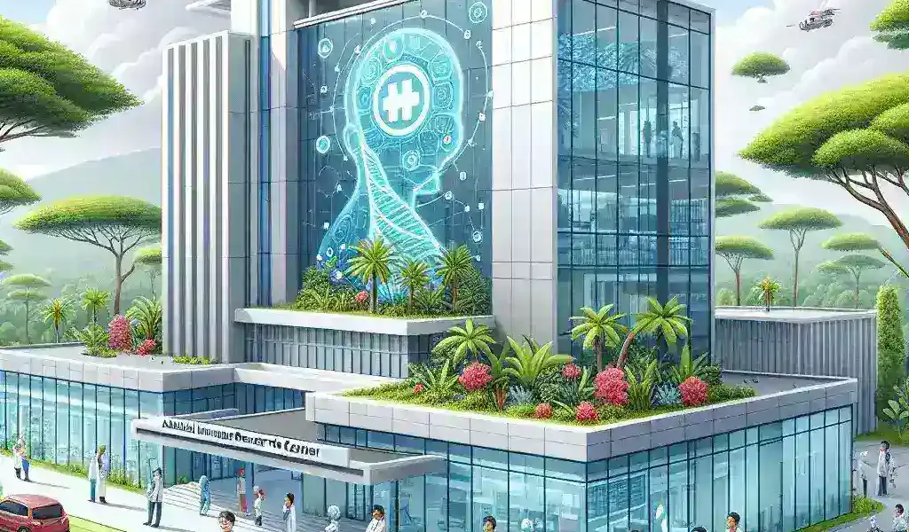"Indonesia's first medical AI research center in Southeast Asia, showcasing advanced technology and research facilities dedicated to healthcare innovation."