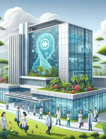 "Indonesia's first medical AI research center in Southeast Asia, showcasing advanced technology and research facilities dedicated to healthcare innovation."